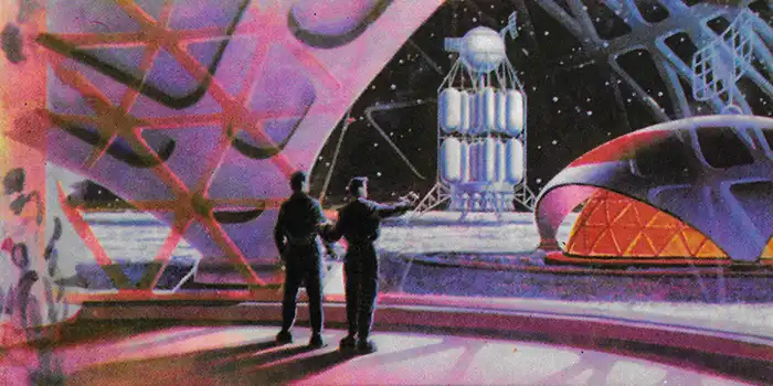 Лунная база пейзаж