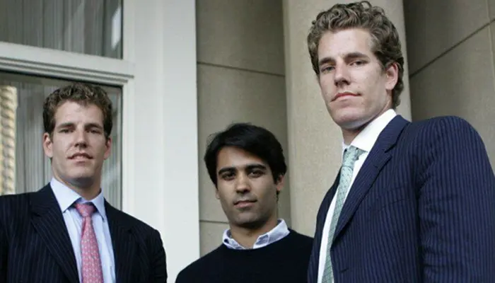 Братья Винклвосс и Дивья Нарендра